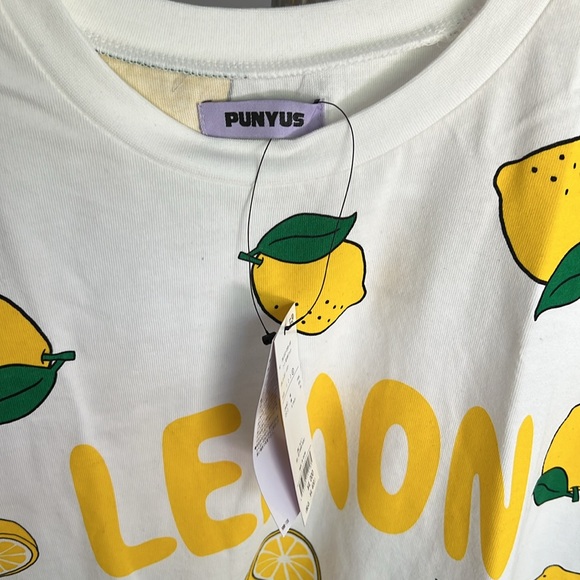 NWT Punyus Lemon T-Shirt - Picture 3 of 4